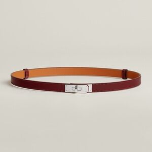 Hermes Burgundy and Orange Women's Belt